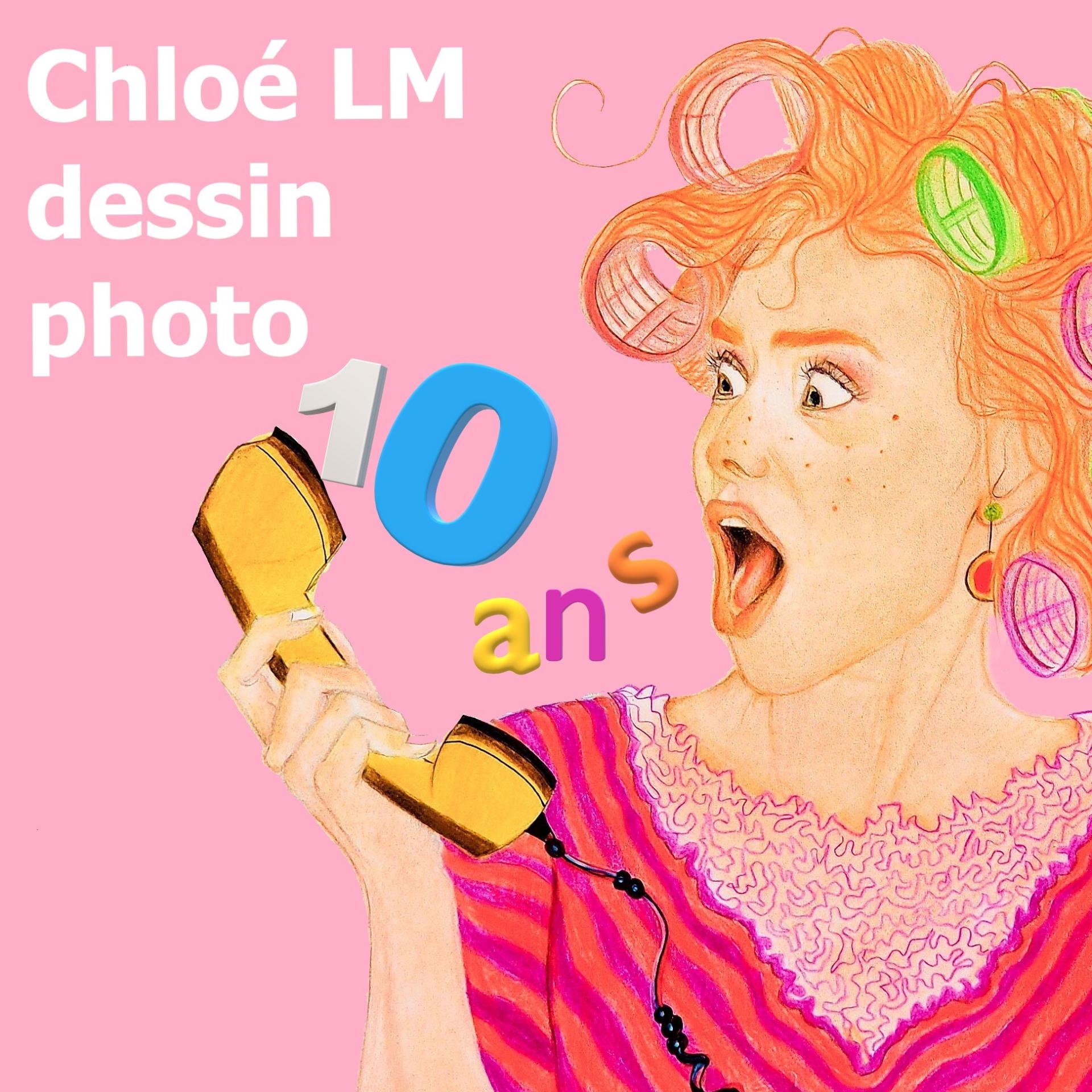 Chloé LM dessin photo fête des 10 ans